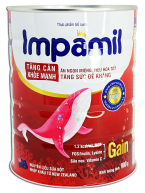 Bao Bì Hộp Thiếc Đựng Sữa Bột In Nhãn Impamil 900g